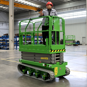 Envío gratis 6m 8m 10m 12m 14m Elevador de tijera autopropulsado hidráulico sobre orugas para la venta - Product Image 4