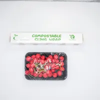 % 100% compostable biyobozunur gıda sınıfı biodegrad sarılmak film satılan sıcak ürünler online