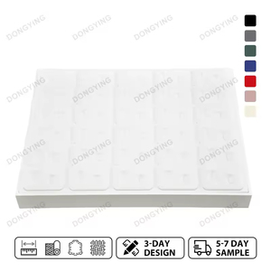 Organizador Rectangular de Lujo Hecho a Mano con Logotipo Personalizado, Bandejas de Exhibición para Joyería, para 60 Pares de Aretes - Product Image 3