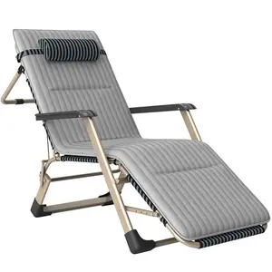 High Quality Bunk Ultralight Light Metal Portable Folding Bed And Chair Multi Function with Cushion