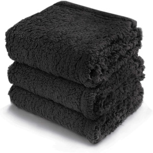 Couverture pour animaux de compagnie <span class=keywords><strong>Shu</strong></span> Mian <span class=keywords><strong>Rong</strong></span> Sherpa, double face, motif uni, quatre saisons, universelle pour chiens et chats - Product Image 3