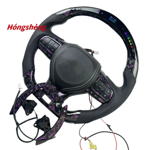 Lexus IS GS ES GX RX изготовленный на заказ Фиолетовый кованый из углеродного волокна светодиодный руль и рычаги переключения передач модель GS350 - Product Image 3