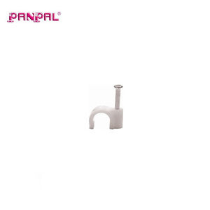 Surtido de 42 clips para cables, abrazaderas de plástico para cables con clavos galvanizados en zinc, tamaños variados # 6- # 10, Disponible Personalización OEM - Product Image 3