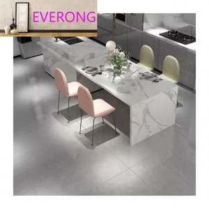 Meubles de cuisine prêts à poser avec comptoir en pierre frittée, dalles de granit, marbre, porcelaine à bord plat ou arrondi, finition douce pour salle à manger - Product Image 1