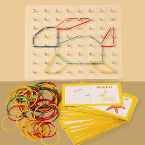 Puzzle d'éducation précoce Montessori pour enfants jouets en bois maternelle 1 année outils d'enseignement des mathématiques jouets en bois en gros - Product Image 3