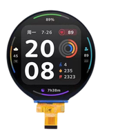 Modul LCD bulat antarmuka 4LINE IPS MIPI 4 inci, layar sentuh kapasitif dengan Drive IC
