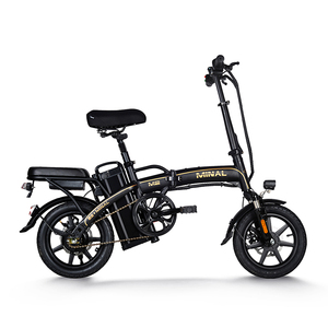 Bicicleta Eléctrica Plegable Nueva en Oferta, 48V 350W, Batería de Litio, Cuadro de Acero, 14 Pulgadas, Alcance de 50-60km, M2 M2 - Product Image 1