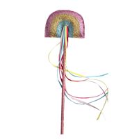 Baguette magique arc-en-ciel personnalisée baguette magique pour enfants bambins jouets baguettes à paillettes lune étoile nuage forme baguette de fée