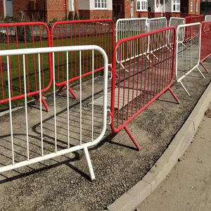 Barrera Temporal de Acero para Control de Multitudes, <span class=keywords><strong>Valla</strong></span> para Peatones para Eventos, Separación en Carreteras y Exteriores - Product Image 2