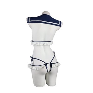 Ensemble de lingerie uniforme scolaire Lemon Story avec nœud et design dos nu, ensemble soutien-gorge et culotte sexy pour femme 9243 - Product Image 4