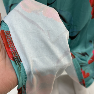 Nuovo Abito Estivo da Donna alla Moda, Vestito Lungo con Stampa Floreale, Vita Alta, Lavabile, Manica Corta, Taglie Plus - Product Image 6