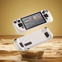 Laudtec tout compris 360 degrés poignée en peau de vache respectueuse de la peau étui de protection pour Steam Deck Yxj01 Machine Palm jeu accessoires
