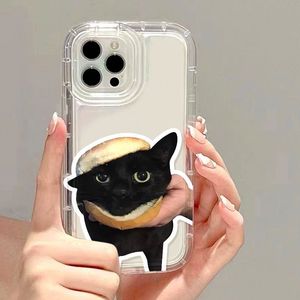 Funda de teléfono de TPU transparente con borde de cojín de aire con diseño personalizado de gato de Hamburgo para Iphone 8 X Xr Xs <span class=keywords><strong>Max</strong></span> 11 12 13 14 15 16 17 - Product Image 1
