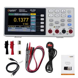 Multimètre numérique portable Owon à sélection automatique de plage XDM1241, testeur 3,5 pouces, 55000 points, écran LCD, True RMS (0,5% +5) de précision, 10A/1000V DC/AC - Product Image 1