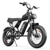 Bicicleta Eléctrica Q20 Lite 48v 20 Pulgadas, Bicicleta de Montaña Eléctrica Rápida, Bicicleta Eléctrica Híbrida con Llantas Gruesas, Bicicleta Eléctrica de Montaña para Adultos