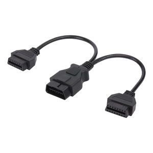 Cabos personalizados 16Pin macho para fêmea OBD OBD2 J1962 Splitter Y <span class=keywords><strong>Cable</strong></span> Cablagem de automóvel - Product Image 3
