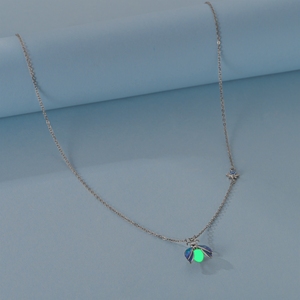 MULA 쥬얼리 세트-실버 925 빛나는 반딧불 참 반지 귀걸이 실버 종교 의식을위한 목걸이 팔찌 - Product Image 2