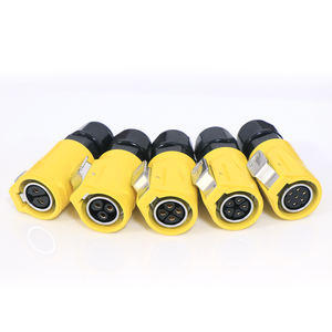 Conector Macho-Hembra <span class=keywords><strong>de</strong></span> Plástico <span class=keywords><strong>de</strong></span> Alta Estabilidad con Bloqueo <span class=keywords><strong>de</strong></span> Tornillo, Resistente al Agua IP67 LP20, <span class=keywords><strong>4</strong></span> Pines <span class=keywords><strong>de</strong></span> Cobre, Separable, para Soldadura por Inmersión, Montaje en PCB - Product Image 2