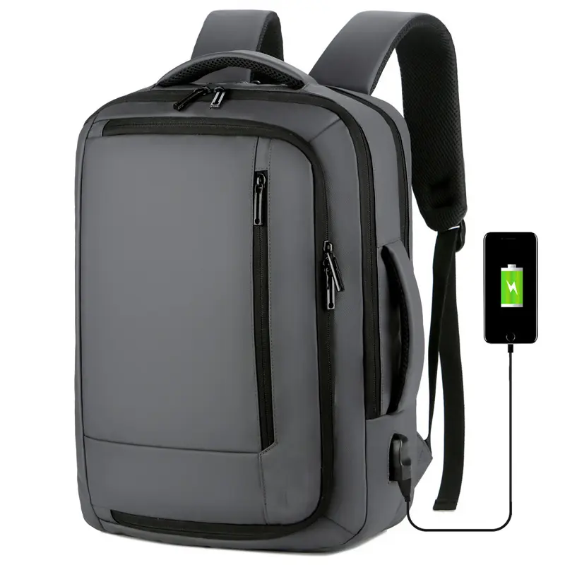 Grosir Pabrik tas ransel Laptop 15.6 inci Smart Logo kustom mode trendi tas Notebook pengisi daya USB