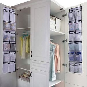 2 Pack Over the Door <b>Shoe</b> Organizers with 24 Large Mesh Pockets Durable Hanging <b>Shoe</b> Holder Polybag Packed - Product Image 5