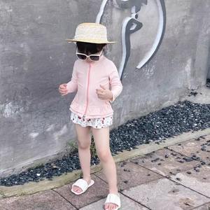 2025 mignon filles princesse maillot de bain une pièce à manches longues Protection solaire séchage rapide maillots de bain pour enfants - Product Image 4