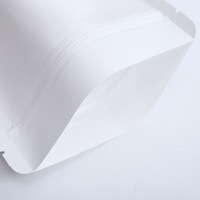Sacs en papier kraft blanc recyclé avec fermeture éclair, personnalisables, pour emballages alimentaires, boulangerie, snacks, avec logo