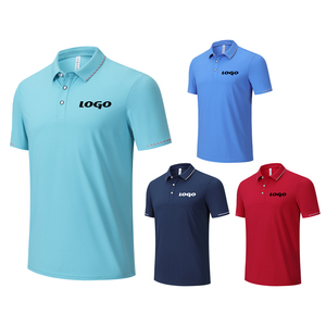 เสื้อโปโลเข้ารูปแบบเรียวดูดความชื้นชุดออกกำลังกายกลางแจ้ง - Product Image 1