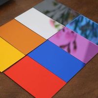 Panneau de miroir en acrylique de taille personnalisée Miroir en plexiglas argenté et doré avec découpe laser couleur Métal et produits métalliques