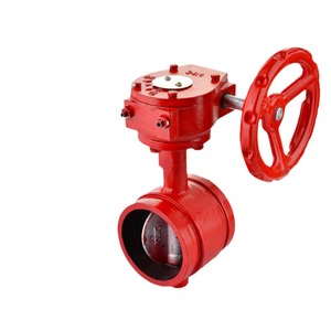 Válvula de Mariposa Ranurada de Hierro Dúctil Industrial PN16 para Sistema de Suministro de Agua a Temperatura Ambiente - Product Image 3
