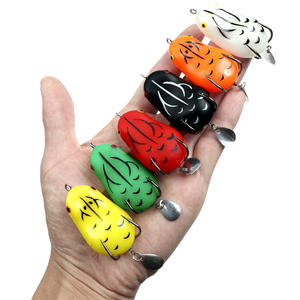 Señuelo de Pesca de Rana Suave, <span class=keywords><strong>4</strong></span>.2 cm, 8 g, Doble Anzuelo, Lentejuelas, Cebo de Rana Trueno - Product Image 1