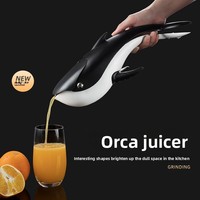 Nieuwe Killer Whale Juicer Handmatige sinaasappel- en citroensapcentrifuge, handmatige groentesapcentrifuge, milieuvriendelijke pers, handmatige citroenenpers