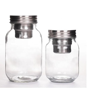 Couvercle à <span class=keywords><strong>salade</strong></span> à large bouche en acier inoxydable de qualité alimentaire avec couvercle à double spirale pour canettes Mason de 70mm 86mm - Product Image 5