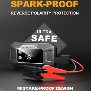 12000mAh màn hình lớn pin xe nhảy khởi động ngân hàng điện khẩn cấp SOS ánh sáng máy nén khí xe nhảy khởi động - Product Image 5