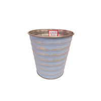 Offre Spéciale décor à la maison jardin intérieur extérieur succulente fleur plantes Pots coloré métal pots de fleurs en relief ligne fleur seau