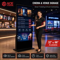 Layar LCD ACEVISION untuk Iklan Digital, Kios Signage Digital untuk Promosi di Pusat Perbelanjaan