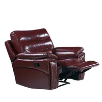 आधुनिक शैली एकल सीटों वाले झुकनेवाला सोफे चमड़े सेट 3 2 1 /3 + 2 + 1 कुर्सियों कपड़े सोफे झुकनेवाला GN5395