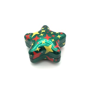 Caja de Metal Personalizada con Forma de Estrella de 5 Puntas, Contenedor de Almacenamiento de Dulces y Bocadillos Navideños, Caja de Regalo Navideña al por Mayor, Directo de Fábrica - Product Image 5