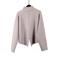 Tricot personnalisé décontracté mode dame hiver à manches longues femmes amples pull en tricot dame jupe 2 pièces ensembles