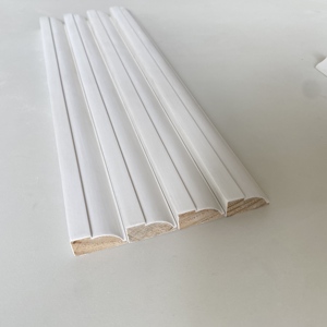 Interior Decorative Wood Moulding Finger Joint Pine Trim for Walls & <b>Ceilings</b> White Wood Crown Molding Trim - Product Image 3