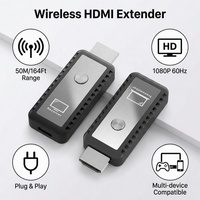 Transmisor y Receptor HDMI Inalámbrico, 50M, 1080P 60Hz, Transmite desde DSLR, Laptop a TV y Proyector para Uso en Interiores y Exteriores