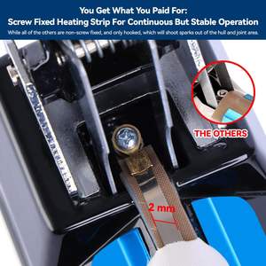 Sigillatrice a Impulsi Elettrica da 8 Pollici, Larghezza di Sigillatura 2mm, Macchina Sigillatrice per Sacchetti Super Resistente con 2 Ricambi - Product Image 4