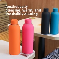 Nouvelle Tasse Isotherme Sportive en Acier Inoxydable 304 à Double Paroi, Style Américain, avec Peinture Caoutchoucée et Petite Ouverture, Idéale pour les Voyages et Cadeaux