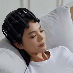 Masajeador Eléctrico para la Cabeza, Masajeador de Cuero Cabelludo con 20 Garras de Pulpo, con Vibración, Funciones de Acupresión y Descompresión para Dormir - Product Image 4