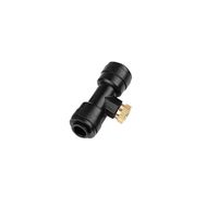 Conector Rápido (Slip Lock) de Latón de Baja Presión de 3/16'' con Rosca 10/24 UNC para Riego por Nebulización, Accesorios de Tubería de Cobre para Jardín, 0.7MPa ChenMei