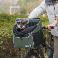 Sac à dos pour animaux de compagnie de style sportif carré, personnalisé, de qualité supérieure, respirant, imperméable, avec fermeture éclair, robuste, durable, pour vélo