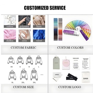 Wholesale Custom OEM ODM High Quality Custom Fabric Gown V-Neck Long Sleeve Lace up <b>Dresses</b> - Product Image 5