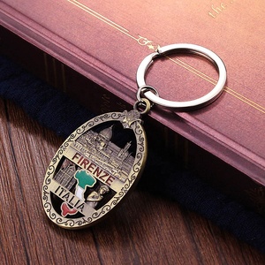 Italie <span class=keywords><strong>Voyage</strong></span> Qualité Souvenir Porte-clés Clé En Métal Personnalisée avec Logo Conception <span class=keywords><strong>Florence</strong></span> Porte-clés pour Destination Touristique Cadeaux - Product Image 4