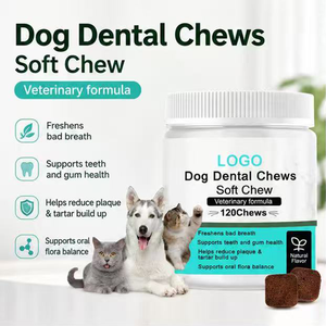 Masticables Dentales para Perros y Gatos, Masticables Blandos |   Fórmula Veterinaria con Polvo de Mejillón de Labio Verde, Zinc y Taurina de Rápida Absorción - Product Image 3