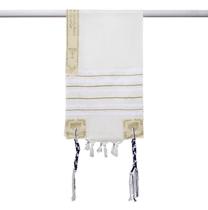 儿童塔利特弥赛亚犹太塔利特蓝色和金色祈祷披肩塔利特烛台袋祈祷围巾30x105cm厘米 - Product Image 4