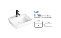 Lavabo en céramique de style moderne pour salle de bain, lavabo simple pour toilettes et lavage des mains